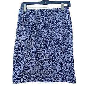 Michael Kors size medium leopard print skirt, waist 15", length 21"